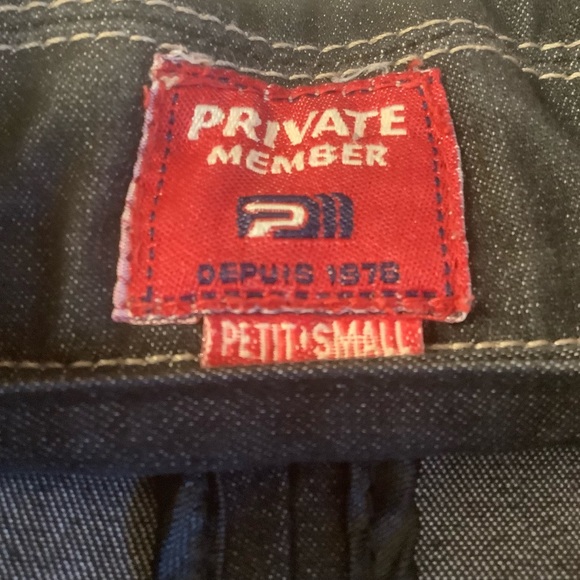 PRIVATE MEMBER WOMENS BLACK BUTTON DOWN JEAN JACKET/ Size Small - Picture 6 of 9